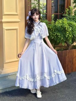 French Elegant Sweet Bowknot Lace Trim Patchwork Midi Dress Women Slim Waist Chic Designer Dress Female Fairy Party Outfits