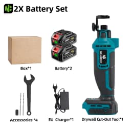NEWBRNY Brushless Electric Drywall Cut Out Tool Cordless Grinding Machine Cutting Househeld Power Tool For Makita Battery Pin