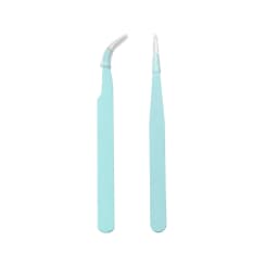 1pcs Anti-Static Excellent Quality Tweezers Bend Long Nose Cross Tweezers For Intersperse Beads Jewerly Tools Sewing Accessories