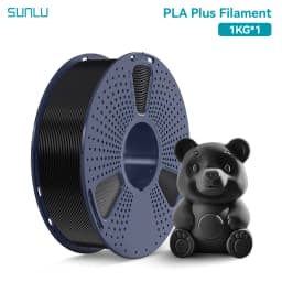 SUNLU 1KG PLA PLUS/ Clear Filament 1.75mm 1000g Spool (2.2lbs) High Toughness Neatly Wound Filament Fit Most FDM Printer