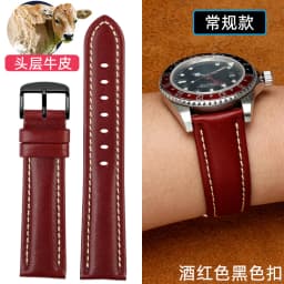 For any brand 18mm 20mm 21mm 22m With mat Genuine leather watch strap men cowhide watchband wristwatch band bracelet Accessories