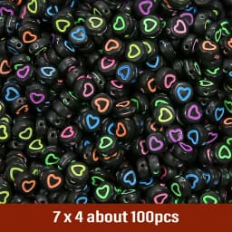 7mm Black White Mixed Letter Acrylic Beads Round Flat Alphabet Spacer Beads For Jewelry Making Handmade Diy Bracelet Necklace