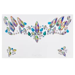 Cute Cat 3D Acrylic Rhinestone Face Sticker Masquerade Party Face Makeup Decoration Temporary Tattoo Face Painting Decals