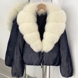 OFTBUY 90% White Duck Down Coat Luxury Winter Puffer Jacket Women Female Real Natural Fox Raccoon Fur Thick Warm Parkas
