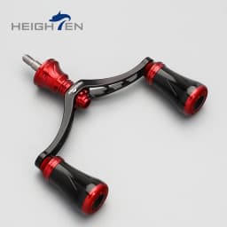 Heighten Spinning Reel Double Rocker Arms - 80/98mm Axle Spacing, 20mm Knob Diameter | Fits Daiwa & Shimano Reel Mod Parts