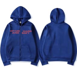 Hit Me Hard and Soft 2025 Tour Zipper Hoodies Fans Gift Men Women Clothing Pullovers Fashion Hip Hop Zip Up Sweatshirts Jackets