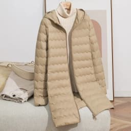 Schinteon Women's Lightweight 90% White Duck down Long Jacket with Hood Casual Autumn Winter High Qaulity Outwear Coat 2026 New