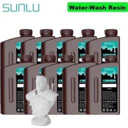 SUNLU 10KG ABS-Like/ Standard / Water-Wash/ 14K High Precision Resin 405nm Rapid UV-Curing Photopolymer Resin 1KG/Bottle
