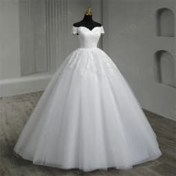 Real Video White Off The Shoulder Vestido De Noiva Wedding Dress Plus Size Vestidos De Novia Bridal Tulle Mariage Customized