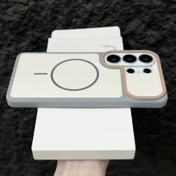 Luxury Dual Tone Matte Phone Case For Samsung Galaxy S26 S25 S24 S23 Ultra Plus For Magsafe Wireless Charge Cover