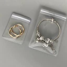 10/20 Pieces Self-sealing Bracelet Earrings Plastic Transparent Jewelry Gift Storage PVC Bag For Small Business Customize Logo