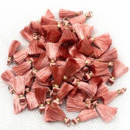 100/50Pcs 20mm Mini Metal Hanging Ring Tassel Trim Pendant DIY Craft Jewelry Handmade Earrings Decor Materials Fringe Trim