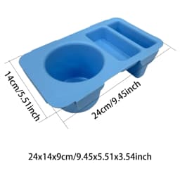 EVA Bag Top Storage Tray Outdoor Camping Cup Organizer Holder Rack Travel Phone Storage Lid Waterproof Beach Soft Cover Divider