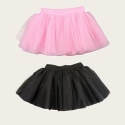 Girls Multi-Layer Mesh Tutu Skirt 360-Degree Big Skirt Shape Exquisite Lock-Stitch Edge Ballet Short Skirt