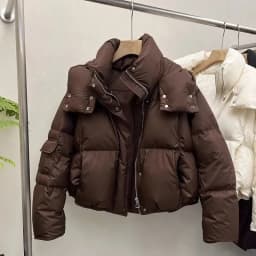 Women's Down Cotton Jacket Winter New Loose Hooded Parkas Female Coat Korean Short Thick Warm Cotton Padded Outerwear Ladies Top