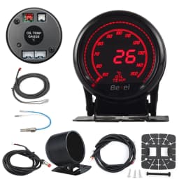 HA Accessories 2Inch 52mm Digital Auto Gauge Meter 10Color Oil Pressure Turbo Boost EGT Exhaust Temp Tachometer Water Oil Temp