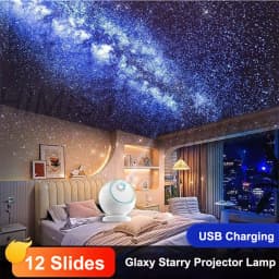 2025 Dynamic Meteor 12 in 1 Ultra Clear Galaxy Projector Lamp Rotary Planetarium Projector Light with Music Player for Kids Gift