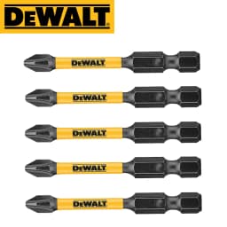 DEWALT Original PH2 57MM Bit Impact Type High Speed Steel Power Drive Tool Accessories Bit 5PCS