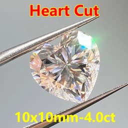3EX Cut DJMAX 3-20mm Rare Heart Cut Moissanite Loose Stones Real D Color VVS1 Heart Shape Certified Moissanite Diamonds