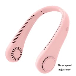 New Portable Neck Fan Upgraded, Long Battery Life Battery, Neck Support, 5 Speeds Gears Adjustment, Outdoor Wearable Hands-Free