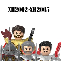 Medieval Infantry Knight Figures Building Blocks England Wars Rose Soldier Castle Military Army Guard Helmet Weapons Bricks Toys