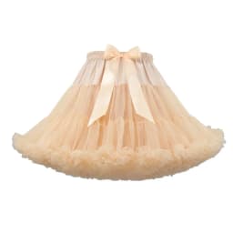 ARBXD Women Tutu Skirt Solid Fluffy Tulle Princess Ball Gown Pettiskirt Ladys Ballet Party Performance Dress for Women's Clothes