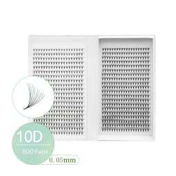800/1600 Fans Premade Volume Lashes Fan Individual Sharp Pointy Base Premade Russian Volume Fans Eyelash Extension Makeup Tools