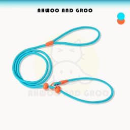 150cm Pet Dog Training Round Rope Light Weight Nylon P Chain Collar Adjustable for Small Medium Dogs Walking Leash Pet Supplies