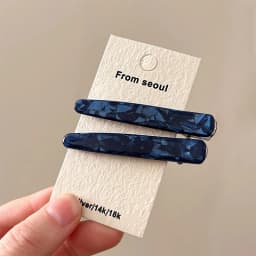 2pcs/set Vintage Acetate Marble Pattern Barrettes For Women Lady Sweet Hair Ornament Hairpin Hair Clip Fashion Hair Accessories