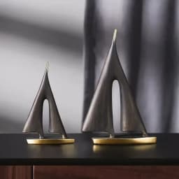 2-piece Set of Smooth Sailing Sailboats for Living Room Decoration,home Decoration, Bedroom Tabletop Decoration, Resin Craf