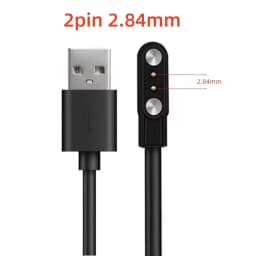 2 Pins 4 Pins Smartwatch Dock Charger Adapter USB Charging Cable Cord for Adult/Kids Smart Watch Power Charge Wire Accessories