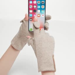 Women Autumn Winter Keep Warm Touch Screen Thin Cashmere Gloves Cycling Drive Fashion Elegant Letter Mark Windproof