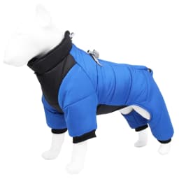 Winter Warm Dog Jacket Reflective Four Legged Clothes Outdoor Waterproof and Windproof Traction Harness Jumpsuit Chihuahua Coat