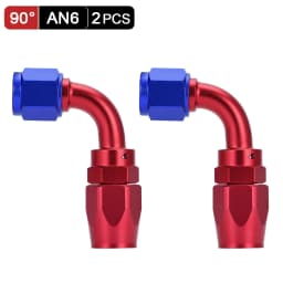 AN6 AN8 AN10 Straight 45 90 180 Degree Oil Fuel Swivel Hose End Fitting Oil Hose End Adaptor Kit Black