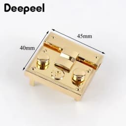 2/5Pcs Deepeel 40X45mm Metal Snap Lock Handbag Clasps Closure Buckle DIY Purse Twist Turn Locks Bags Replacement Accessories