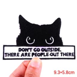 Hot New Animal Cat Embroidered Patches Iron On Patches For Clothing Thermoadhesive Patches Cartoon/Frog Dinosaur Duck Patch DIY