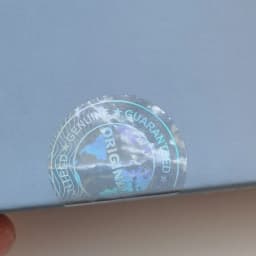 290pcs 20mm Diameter Round Transparent Hologram Orignal Sticker Genuine Guarranteed Avoid Open Tamper Proof Clear Label Seal