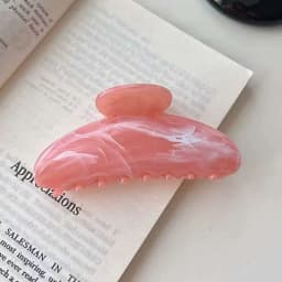 1pc Water-ink Texture High-end Feeling Ponytail Claw Clip Back of Head Clip for Women Large Size for Thick Hair Shark Clip