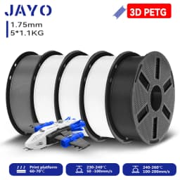 JAYO 3D PETG/ High Speed Matte PETG / PLA Classic Printer Filament 1.75mm 3D Printer Filament 5.5KG Neatly Wound PETG for 3D