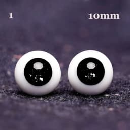 1pair 8mm 10mm 12mm 14mm Blue Black Glass Eyes Eyeball For BJD Doll DIY Doll Making Crafts Accessories Safety Animal Toy
