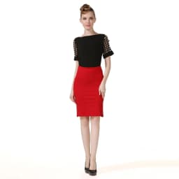 High Elastic Women's New Three-split Package Hip Slim One Step Professional Skirt