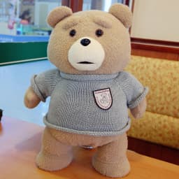 43cm 10 Movie Teddy Bear Ted 2 Plush Doll Toy Apron Soft Plush as a Christmas Birthday Gift for Good Friends