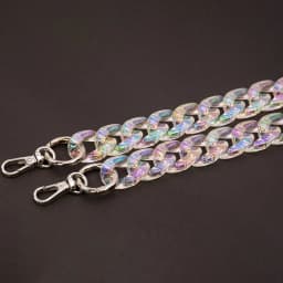 DIY Chunky Acrylic Chains Strap For Handbag Shoulder Crossbody Bag Clear Big Resin Chain For Jewelry AB Colorful Bag Accessories