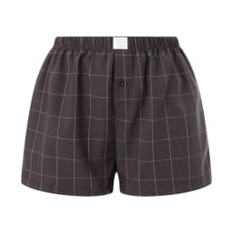 hirigin Women Y2k Gingham Boxer Shorts Stripes Button Elastic Waist Boxers Cute Mini Bloomers Plaid Loose Fit Boy Shorts