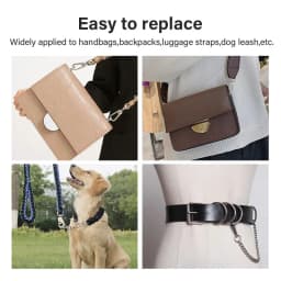 CRAZYSMITH Metal Bag Strap Spring Clip Buckles Lobster Clasp Carabiner Snap Hook DIY KeyChain Handbags Hardware Bag Accessories