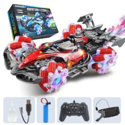 Colorful Lights Spray Stunt Racing 4WD Shift 2.4G Wireless Gesture Induction Racing Race Remote Control Toy Car