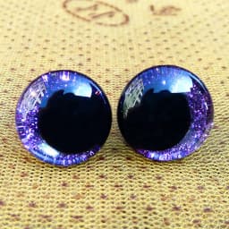 10pair 3D Glitter Trapezoidal Safety Eyes Amigurumi For Crochet Toys Plush Clear Crooked Pupils Eyes Big Size 16/18/20/22/25mm