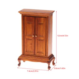 1/6 1/12 Dollhouse Miniature Bookcase Storage Rack Mini Wood Cherry Display Shelf Cabinet Cupboard Doll House Furniture Model