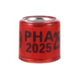 PHA 2026/2027 Pigeon Foot Ring ID 8mm With Numbers Aluminum Plastic Racing Pigeon Outdoor Training Marking Ring 60 Pcs