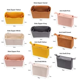 Multi-colour New Felt Insert Liner Makeup Organiser Pouch Handbag Tote Bag Internal Bag Cosmetic Storage Bag Organiser